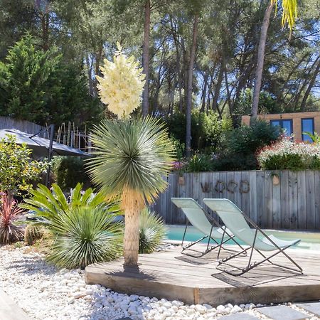 Charmant Studio Lodge Climatise Avec Jardin Et Vue Sur Le Pic Saint Loup Jacou Esterno foto