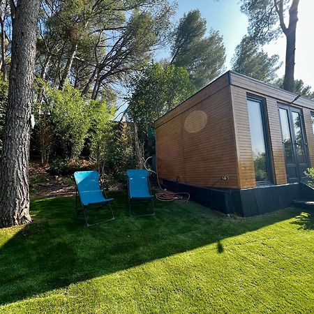Charmant Studio Lodge Climatise Avec Jardin Et Vue Sur Le Pic Saint Loup Jacou Esterno foto