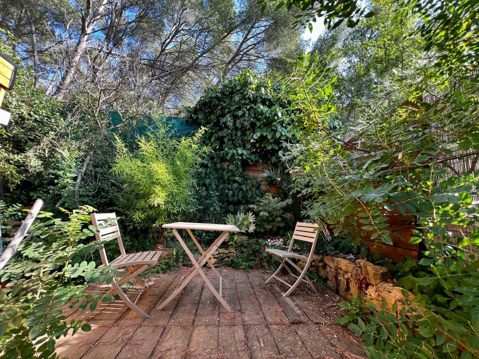 Charmant Studio Lodge Climatise Avec Jardin Et Vue Sur Le Pic Saint Loup Jacou Esterno foto